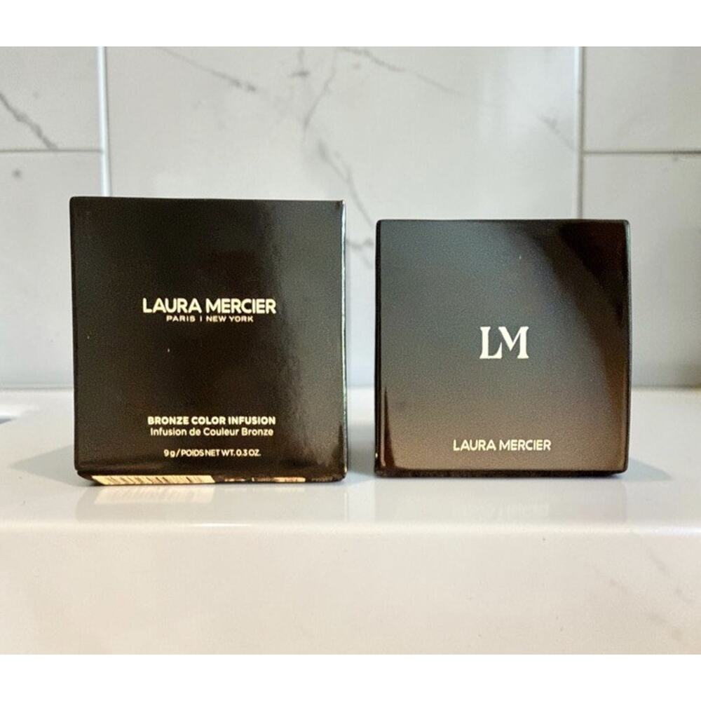 LAURA MERCIER Bronze Color Infusion Bronzer 10 SAINTE-CROIX Pressed Powder .3 oz